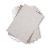 Set de papiers cartonnés Cardstock 20,3 x 29,2 cm Argent 50 pcs