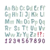 Matrice de découpe Thinlits Die Alphabet complet