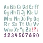 Matrice de découpe Thinlits Die Alphabet complet