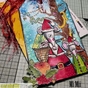 Tampon Cling 10,5 x 14,8 cm Arbre et fruits de Noël 2 pcs