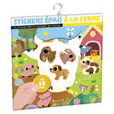 Pochette de Stickers épais : À la ferme