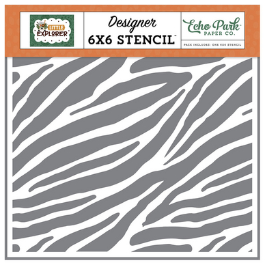 Pochoir 15 x 15 cm Zebra Stripes