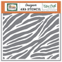 Pochoir 15 x 15 cm Zebra Stripes