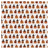 Papier imprimé 30,5 x 30,5 cm Halloween - Jack-O-Lanterns