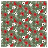 Papier imprimé 30,5 x 30,5 cm Christmas Time - Cardinal Floral