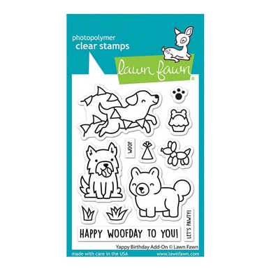 Tampons transparents Yappy Birthday Add-On 12 pcs
