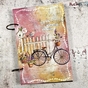 Découpes en papier adhésif Create Happineness Welcome Home - Vélo et fleurs