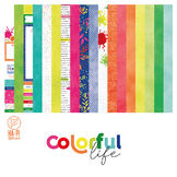 Papier imprimé 30,5 x 30,5 cm Collection Colorful Life