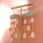 Perles de Bohème Transparentes Goutte 10 x 7 mm sur Fil 12 cm