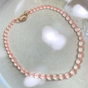 Perles de Bohème Transparentes Rondes Aplaties Facettées ø 10 mm sur Fil 12 cm
