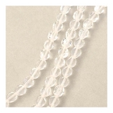 Perles de Bohème Transparentes Rondes Aplaties Facettées ø 8 mm sur Fil 12 cm