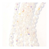 Perles de Bohème Transparentes Goutte 7 x 5 mm sur Fil 12 cm
