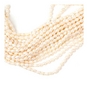 Perles en Nacre naturelle Ovales Irrégulières 6 mm sur Fil