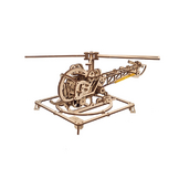 Maquette mécanique en bois Mini Hélicoptère