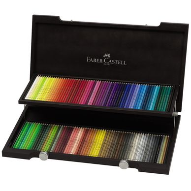 Crayon de couleur Polychromos - Coffret en bois 120 couleurs Faber-Castell  chez Rougier & Plé