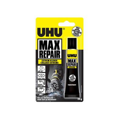 Colle universelle extra-forte et souple Max Repair 20 g Uhu chez Rougier &  Plé