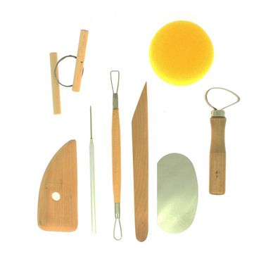 Le Petit Kit Poterie ADULTE: Pochette, Outils, Terre, Coupelle et Livret