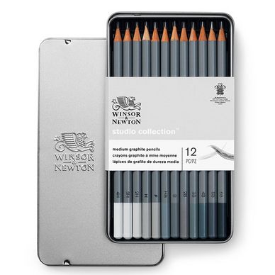 Crayon graphite Studio Collection x 12 Winsor & Newton chez Rougier & Plé