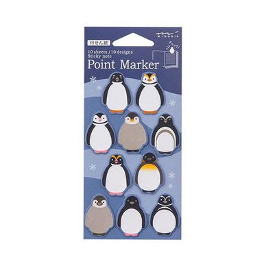 Marque-page adhésif Pingouin 3 x 3 cm Midori chez Rougier & Plé