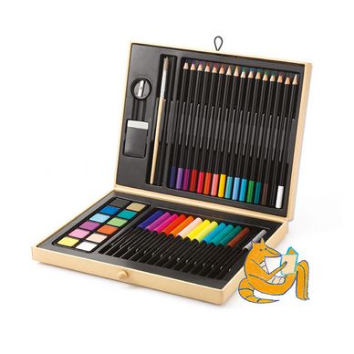 La Boîte de couleurs - Coffret en bois de nécessaire à dessin - – GRAFFITI