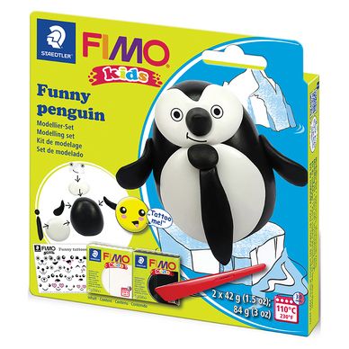 Pâte à modeler Kit thème Pingouin Fimo chez Rougier & Plé