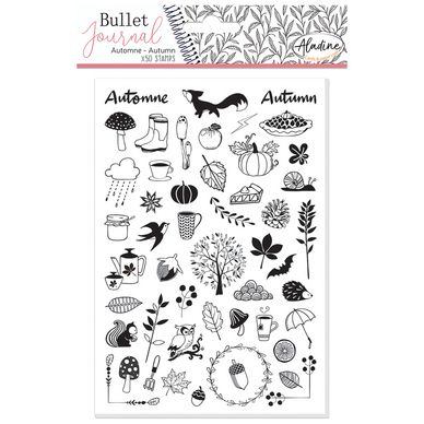 Tampons Stampo bullet journal - Mois universels Aladine chez Rougier & Plé