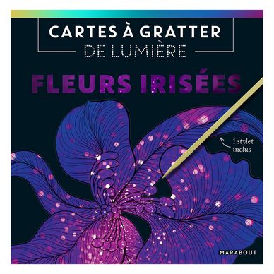 Cartes à gratter de lumière Fleurs irisées Hachette chez Rougier & Plé
