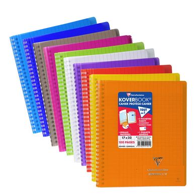 Cahier Clairefontaine Koverbook 17 x 22 cm