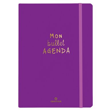 Agenda semainier 2023-2024 21.6 x 15.5 cm Bullet Violet Editions Oberthur  chez Rougier & Plé