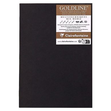 Schleiper Starters - carnet de dessin agrafé - couverture cartonnée noire -  20 feuilles 140g/m² - Schleiper - e-shop express