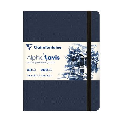 Carnet de Croquis Alpha Lavis Rigide 200 g/m² 40 Feuilles Ivoire  Clairefontaine chez Rougier & Plé