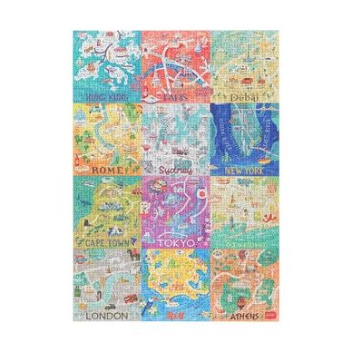 Puzzle 1000 pièces World Cities Legami chez Rougier & Plé