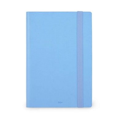 Agenda 2024 Semainier 12 x 18 cm Bleu Cristal Legami chez Rougier & Plé
